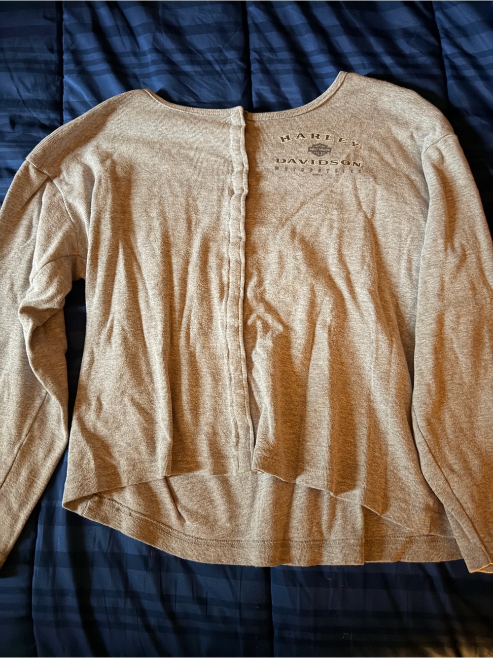 Harley-Davidson Women's Heather Tan Long Sleeve Top